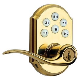 Tustin Entry Lever Locket, With Smartkey & Smartcode Keypad, Brass