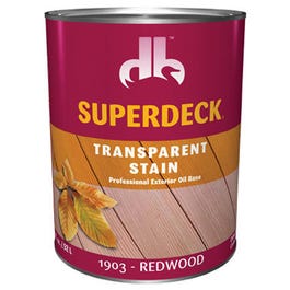 Super Deck Transparent Stain & Sealer, Redwood, 1-Qt.