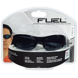 Fuel X2 High Performance Safety Eyewear, Black Frame/Gray Lens