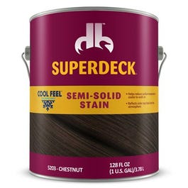 Cool Feel Wood Stain, Semi-Solid, Chestnut, Gallon
