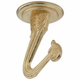 Swag Hook, Brass-Plated, 1.5-In.