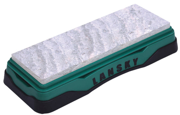 Lansky LBS6S Arkansas Sharpening Stone Soft Arkansas Stone Sharpener Plastic Handle
