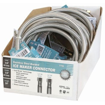 World & Main/Cranbury 604067 7756 24 Ss Ice Maker Hose