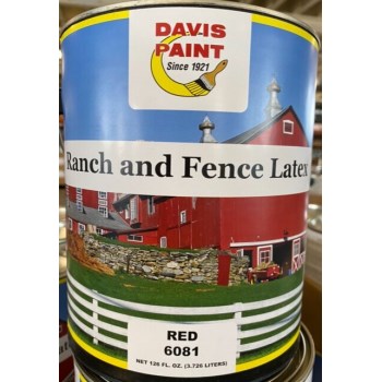 Davis Paint 160812 1g Red Barn Paint