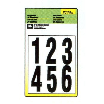 Hy-Ko MM-14N Vinyl Numbers Set, Black & White ~ 3