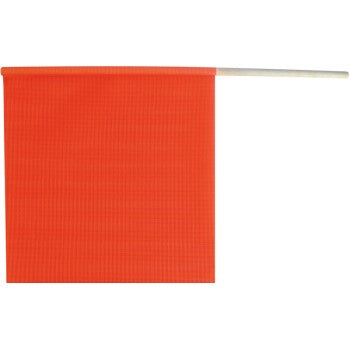 S-Line 49893-13 Fluorescent Orange Safety Flag on a Dowel ~ 18