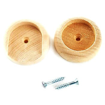 Madison Mill 9034 Closet Pole Socket Set ~ Wood, Fits 1 3/8