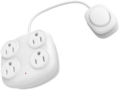 PBFSTAP TAP W/ SWITCH 4 OUTLET WHITE