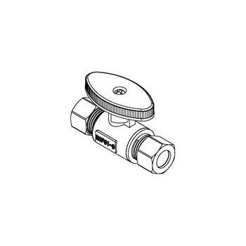 Anderson Metals 746506 Lead Free Stop, 1/4 Turn Straight ~ 3/8