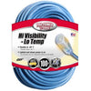 Coleman Cable 02569 Indoor/Outdoor 12/3 Extension Cord, Blue ~ 100 Ft