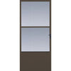 Larson Comfort-Bilt 32 In. W x 81 In. H x 1 In. Thick Brown Self-Storing Aluminum Storm Door