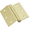 National 3-1/2 In. Square Half Surface Door Hinge (2-Pack)