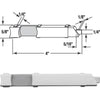 Prime-Line 4 x 5/8 Right Handed Plastic Slide Bolt (20 Piece)