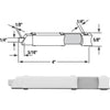 Prime-Line 4 x 5/8 Left Handed Plastic Slide Bolt (20 Piece)