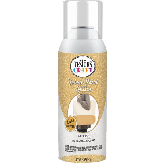 Testors Craft 5 Oz. Gold Shimmer Fabric Spray Paint