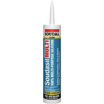 Soudal 146893 Clear Silicone Caulk