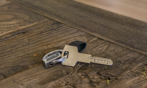 A close-up of keys.