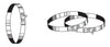 Deflecto Metal Bolt & Nut Clamp Adjustable
