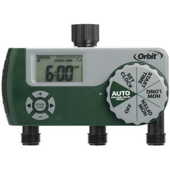 Orbit Irrigation 56082 Hose Tap Timer, Digital ~ 3 Outlet