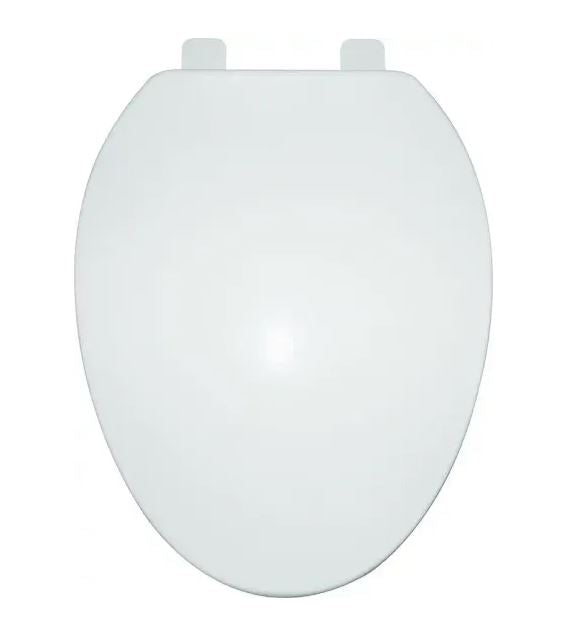 ProSource Toilet Seat Elongated Polypropylene Plastic Hinge