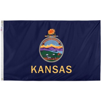 Valley Forge Flag Co KS3 3x5 Kansas Flag