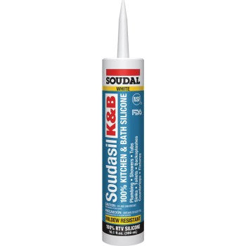 Soudal Accumetric 146727 Wht K&B Silicone Caulk