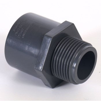Lesso America Inc 836-012 1-1/4 Schedule 80 Slip x MPT Male Adapter