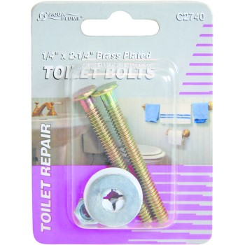 World & Main/Cranbury 640453 C2740 1/4x2-1/4 Toilet Bolts