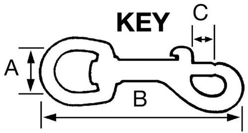 Campbell 1 Rigid, Strap Eye Spring Snap, #200