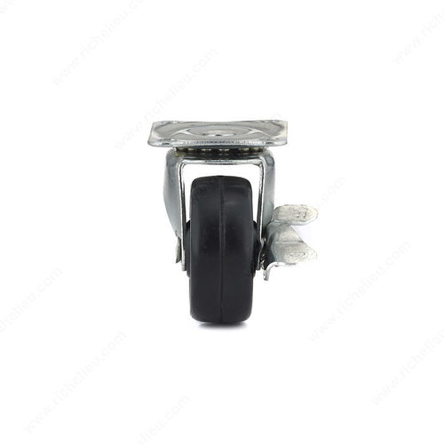 Richelieu Hardware Black Rubber Casters for General Duty