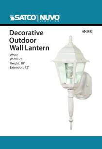 Satco 60-3453 Briton 1 LT 18 Wall Lantern